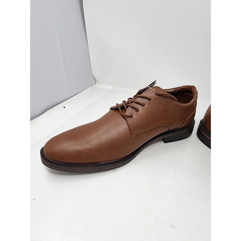 Goodfellow & Co Leo Mens Brown Memory Foam Derby Dress Shoes Size 11.5‎ NWT